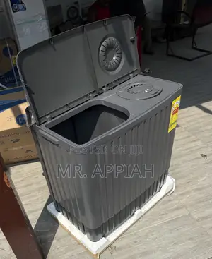 Semi-Automatic Nasco 11kg Spin Dry Electric Washing Machine(dark Gray)