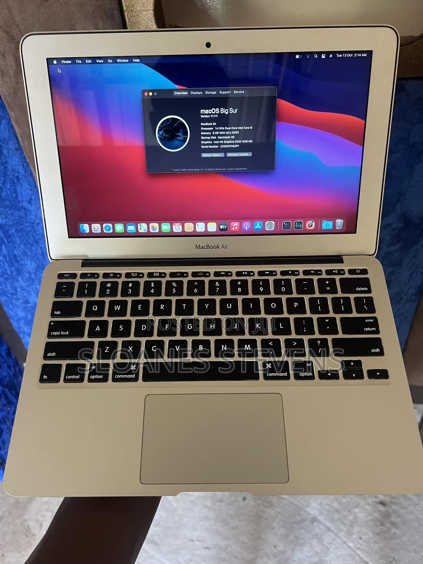 Laptop Apple MacBook Air 8GB Intel Core i5 SSD 128GB