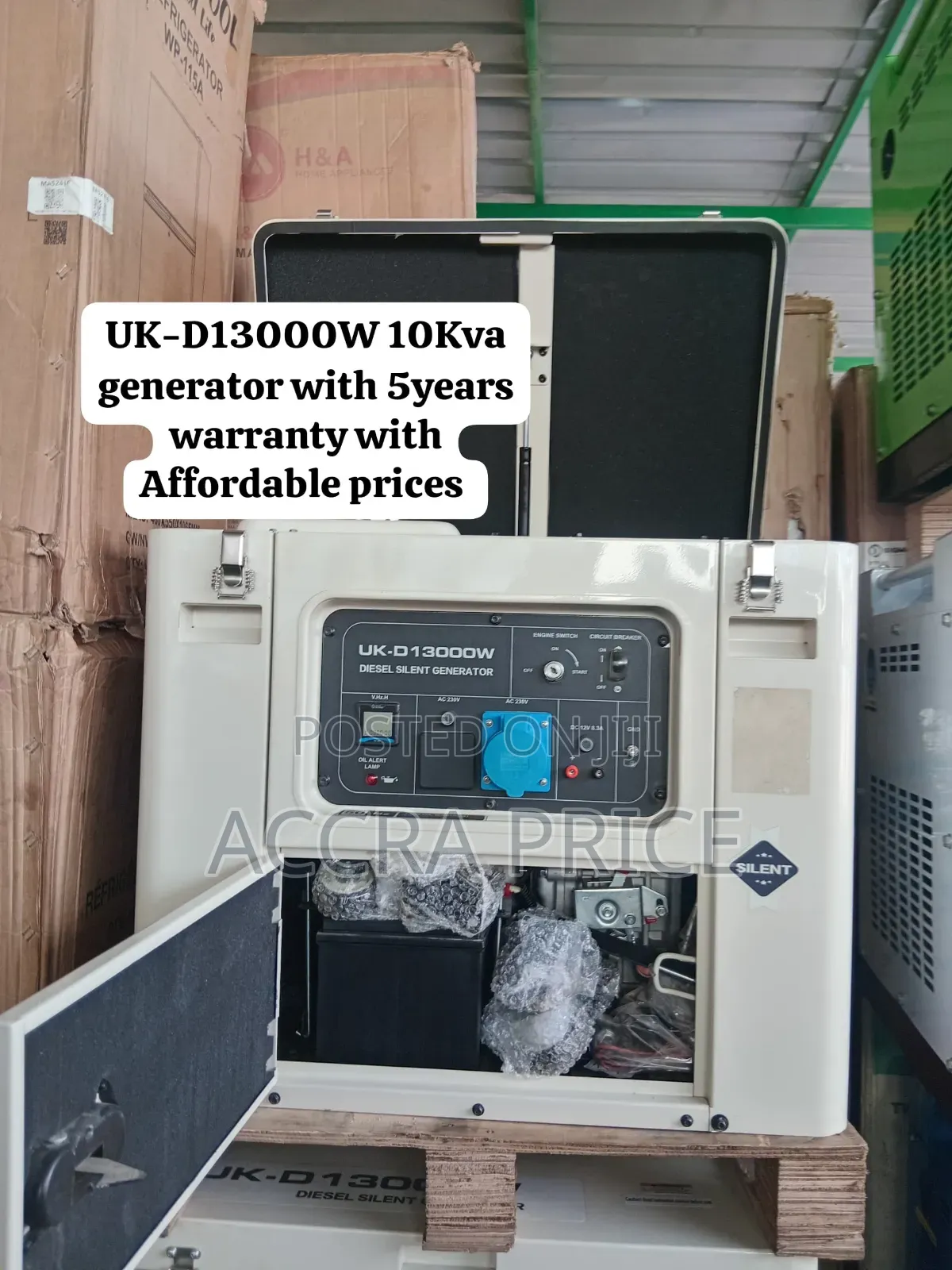 Massive Power Affordable Price UK-D13000W 10KVA Generatorwith Warranty