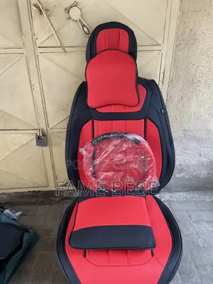 Premium Red & Black Car Seat Cover Set