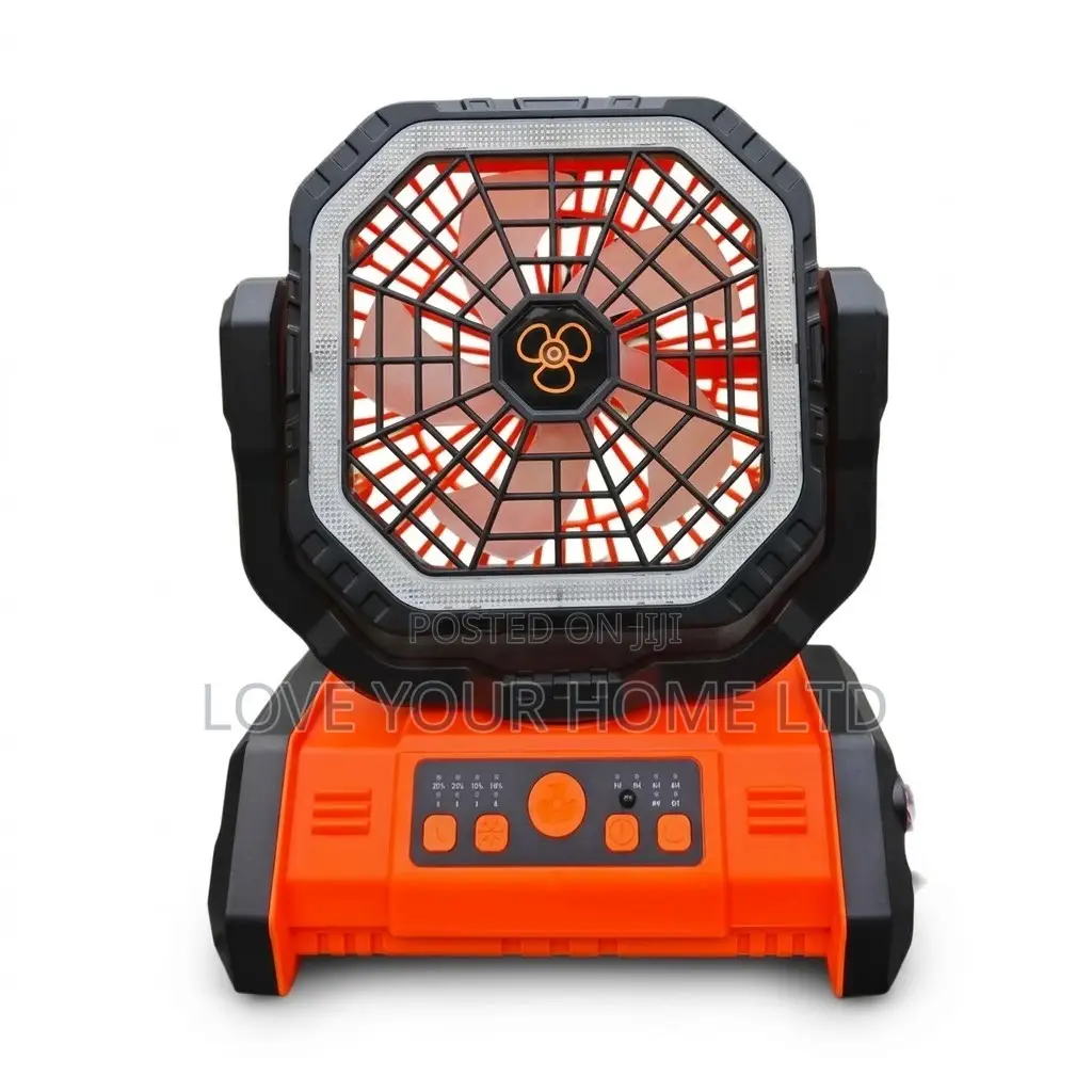 3-in-1 RECHARGEABLE FAN With Remote Control & USB Power Bank 10000mAh