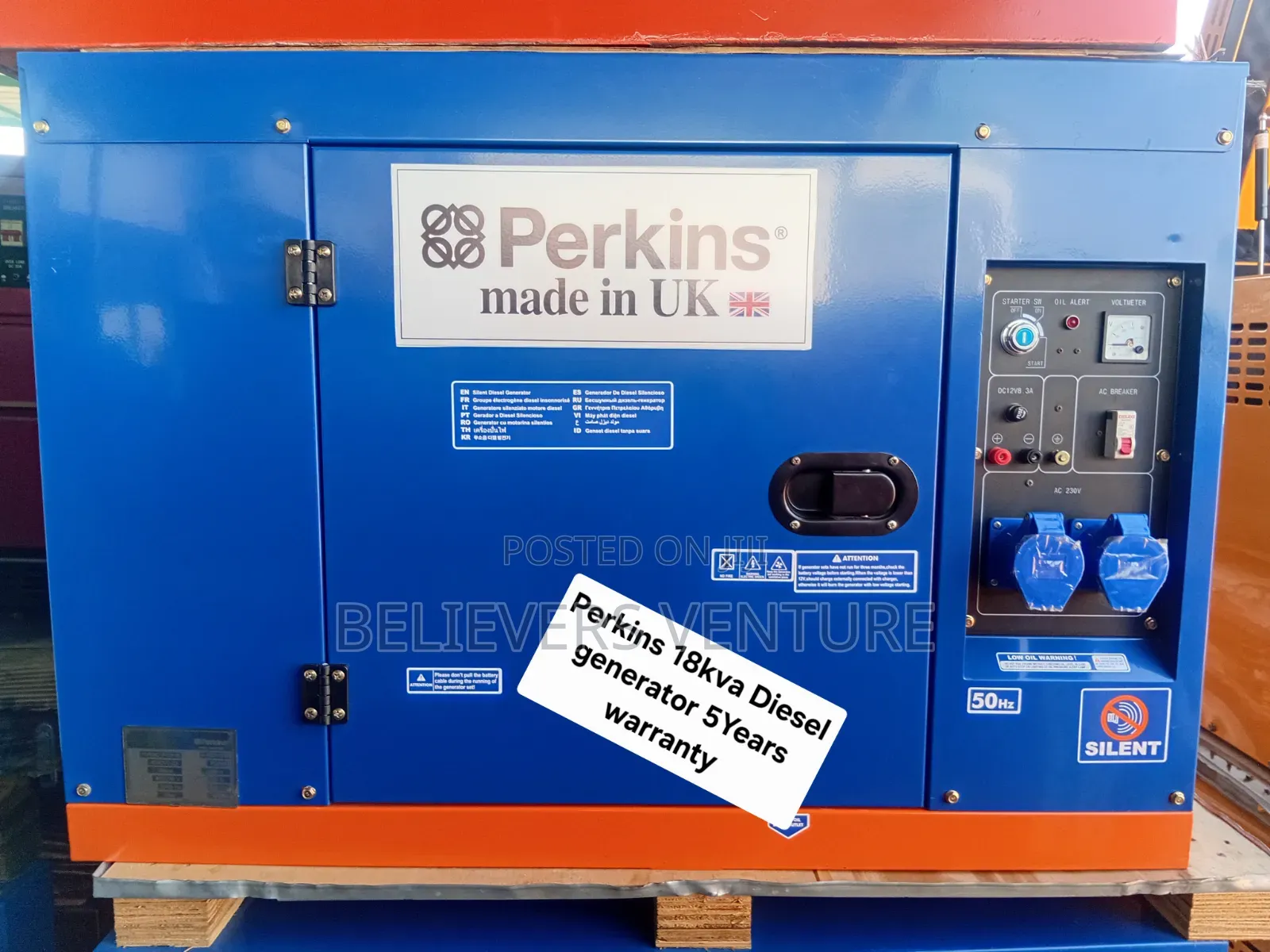 Perkins 18kVA Diesel Generator – Dependable Power When You Need It