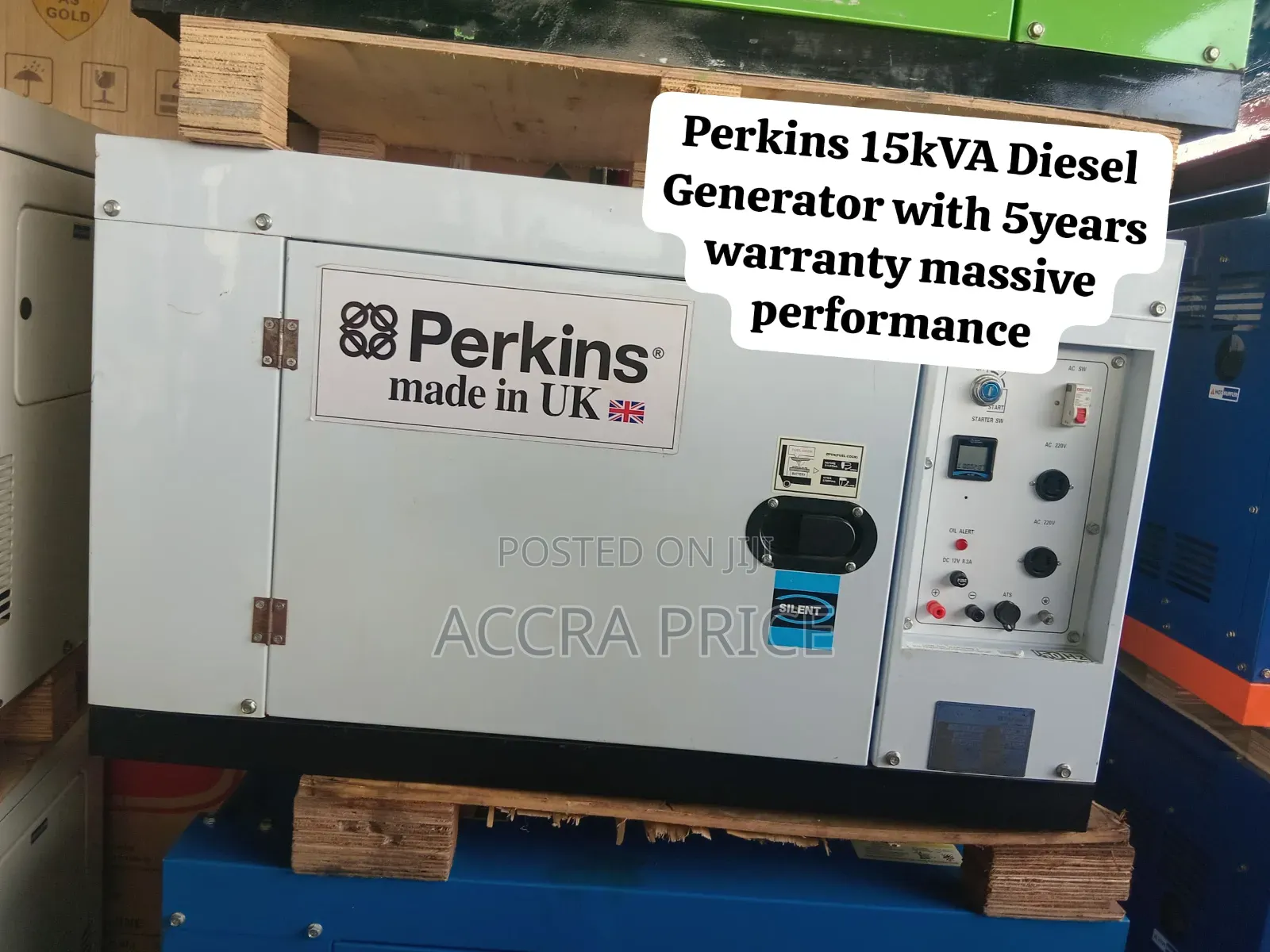 Perkins 15kVADiesel Generator Powerful Performance With 5YearsWarranty