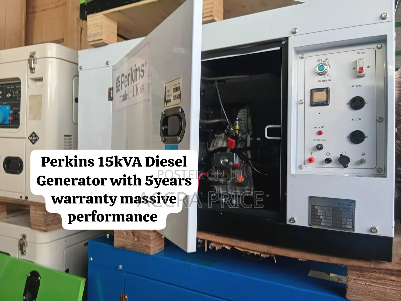 Massive Performance Perkins 15kVA Diesel Generator With 5Year Warranty