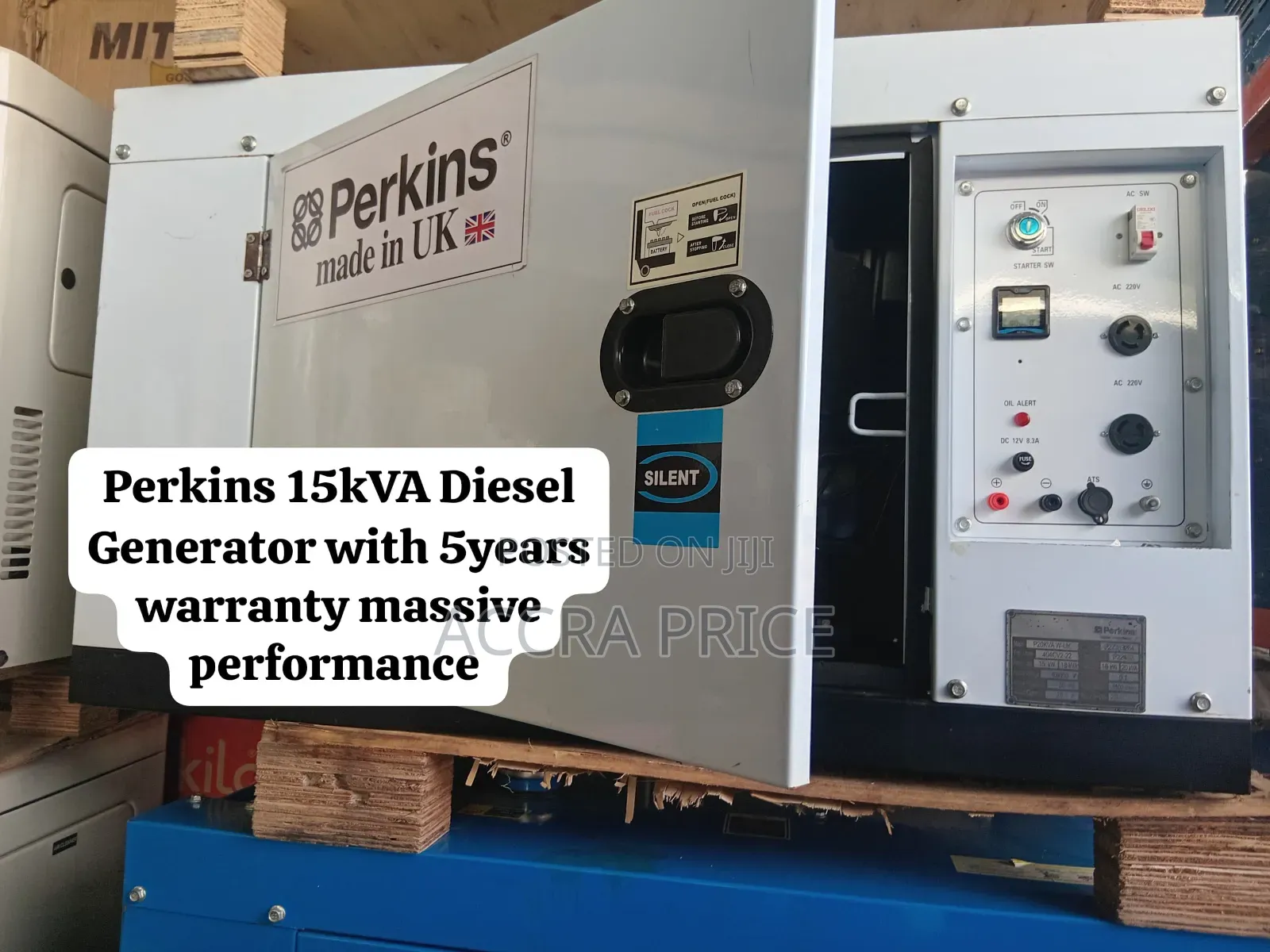 Massive Performance Perkins 15kVA Diesel Generator With 5Year Warranty