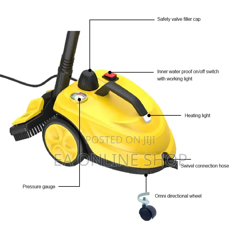 High Pressure Steamer Cleaning Machine Cars,Floors,KitchenGrease 2000W