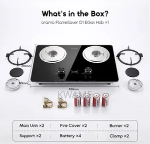 2-Burner Gas Stove With Timer