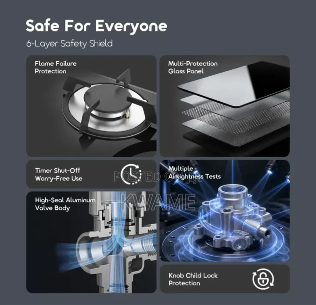 2-Burner Gas Stove With Timer