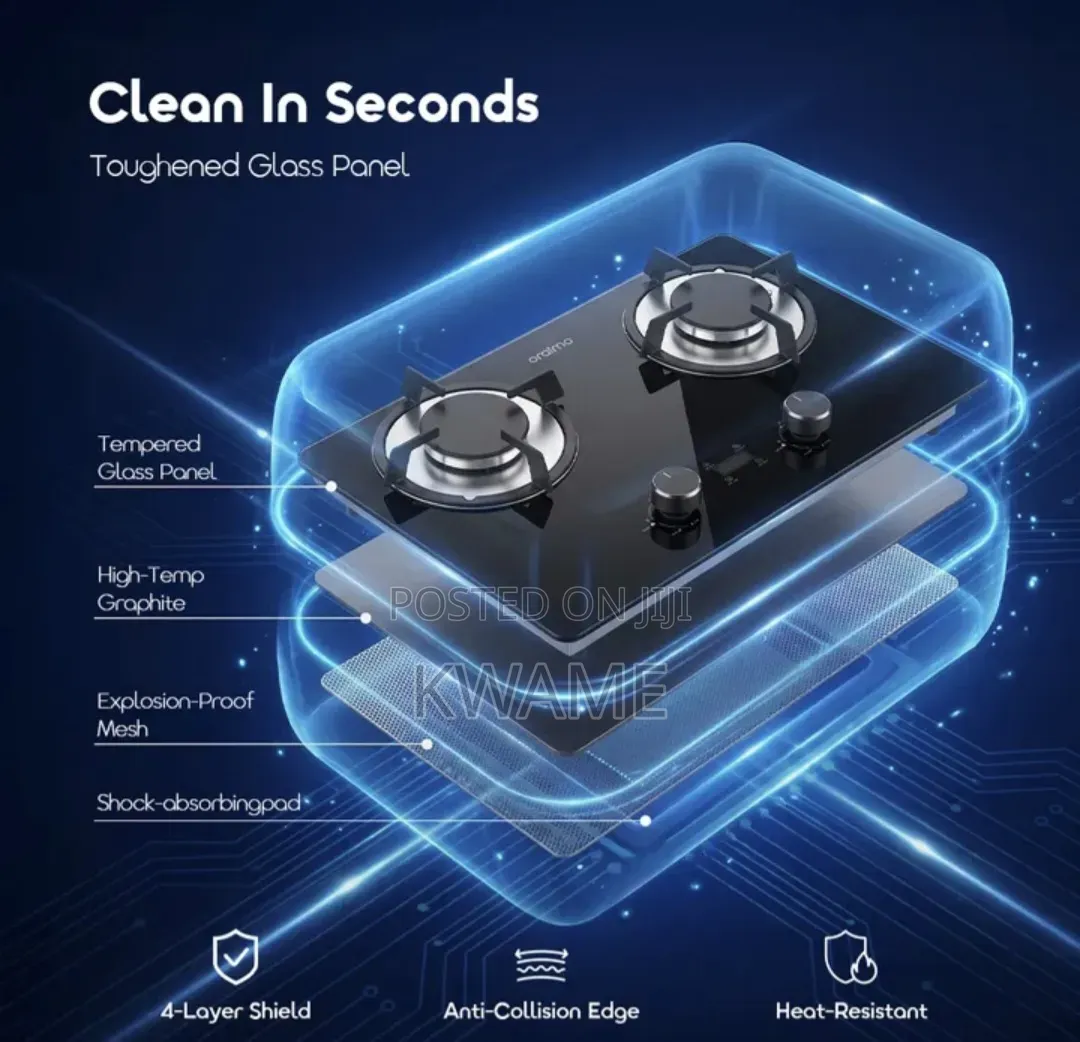 2-Burner Gas Stove With Timer