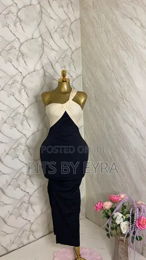 Black White Dinner Dress