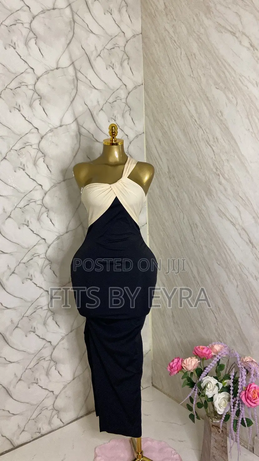 Black White Dinner Dress