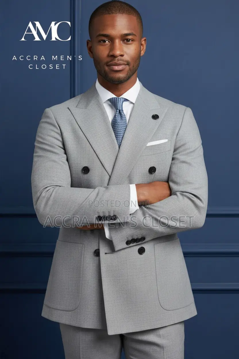 Premium Double-Breasted Suit