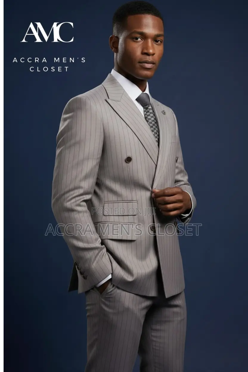 Premium Double-Breasted Suit