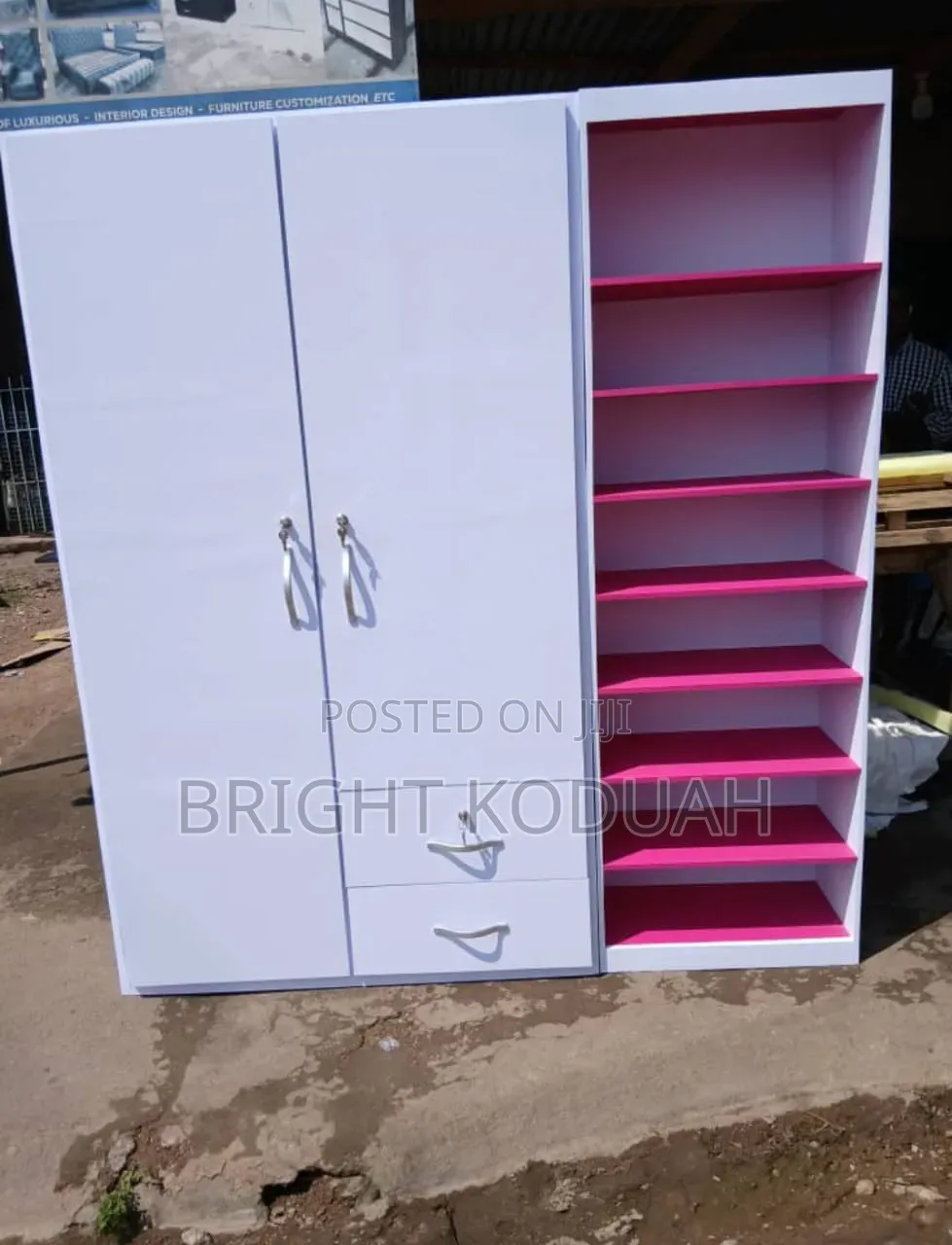 Elegant Wardrobe With Shoes Rank and Drawers