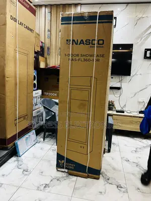 Nasco 298 LTRS Display Fridge-Nas-Fl360-1dr