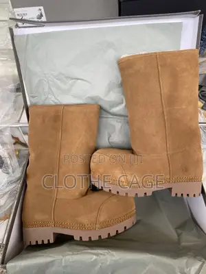 Balenciaga Alaska Fur High Boots
