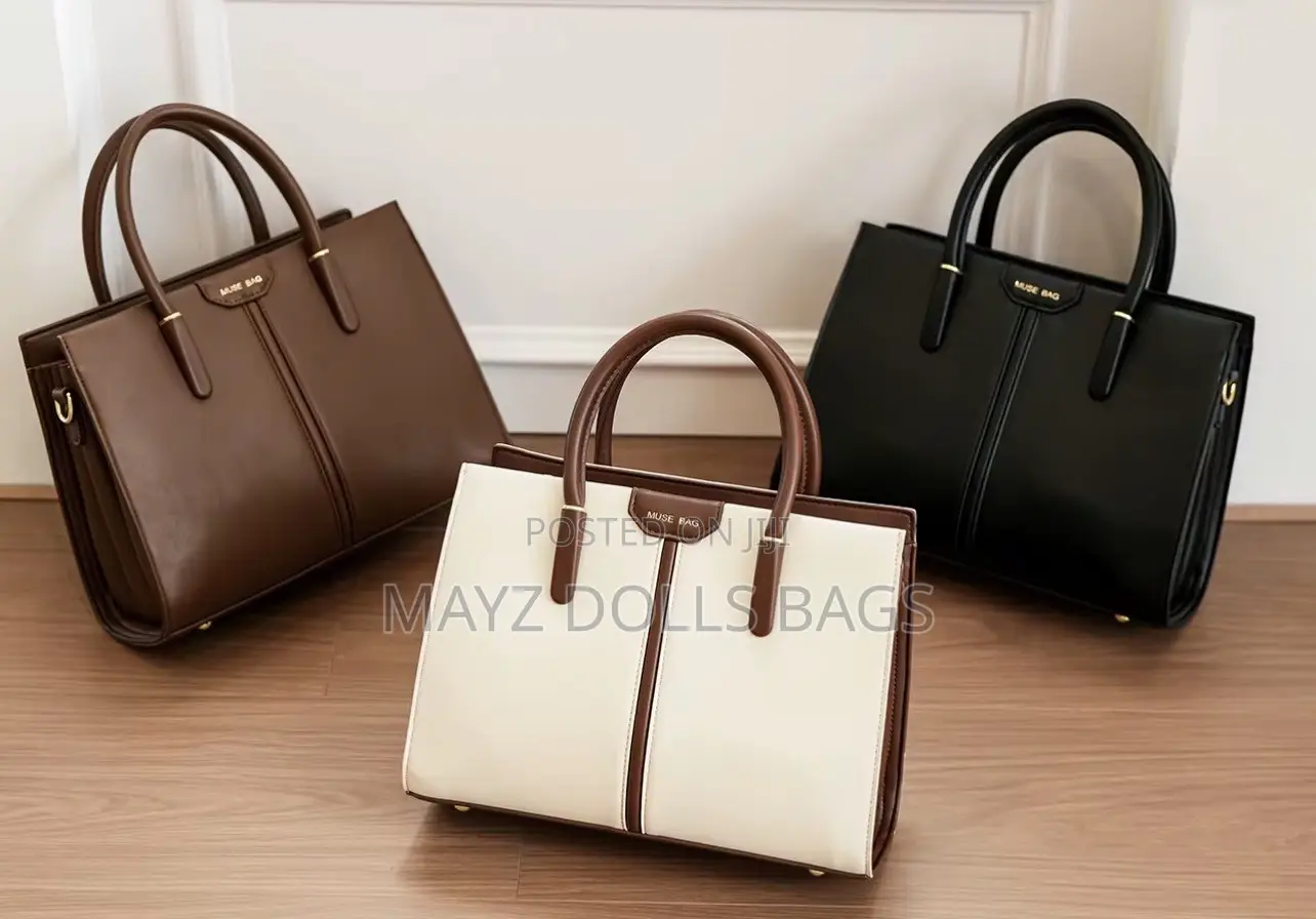 Quality Ladies Handbag Set - Maroon Brown - 2 in 1 - Tabora