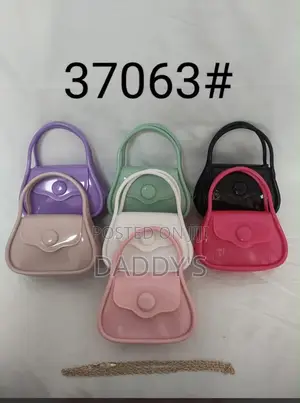 Mini Jelly Handbag With Gold- Chain- Waterproof Party Bag- 7 Colors