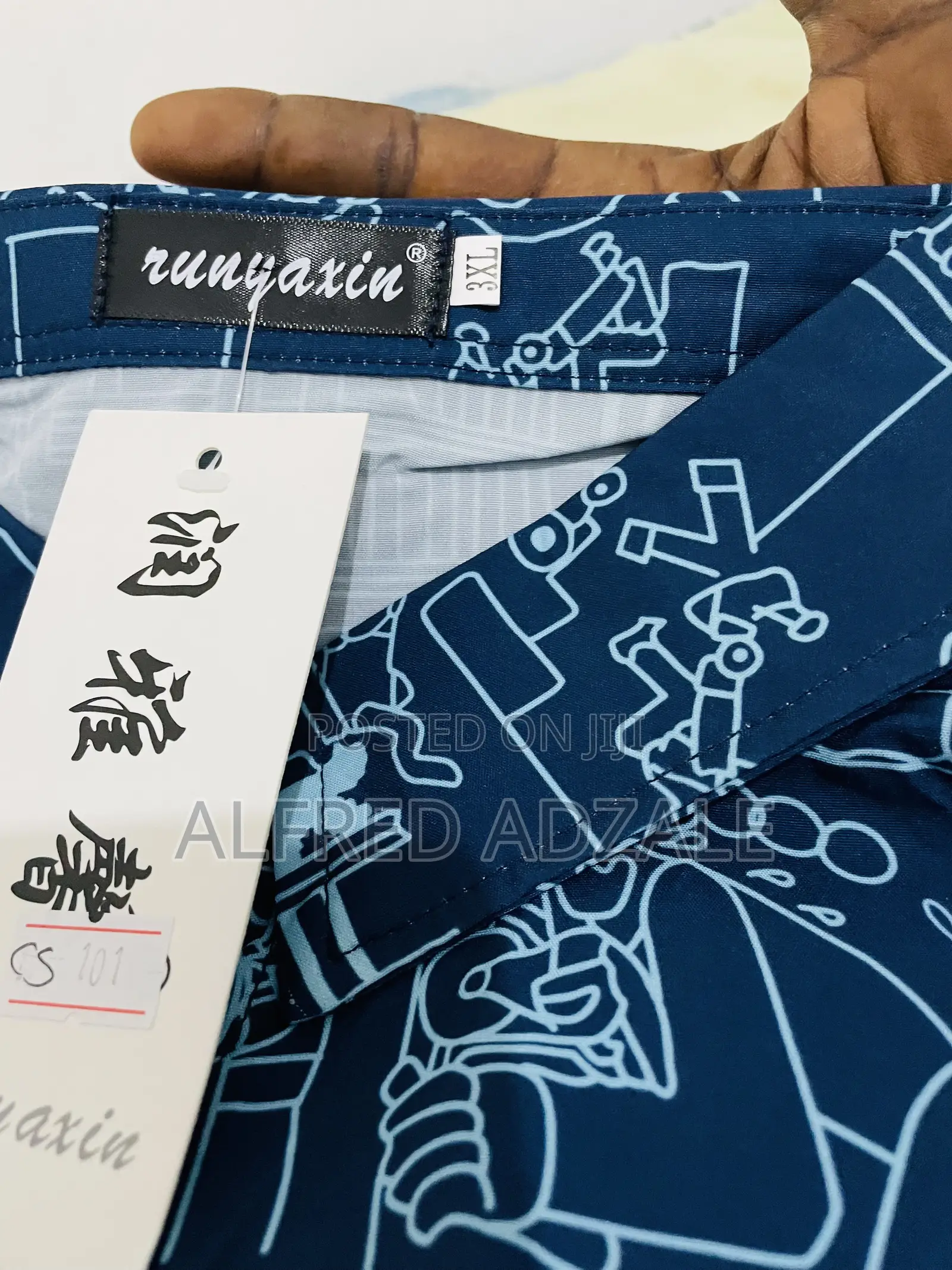 Navy Blue Casual Wear 3XL