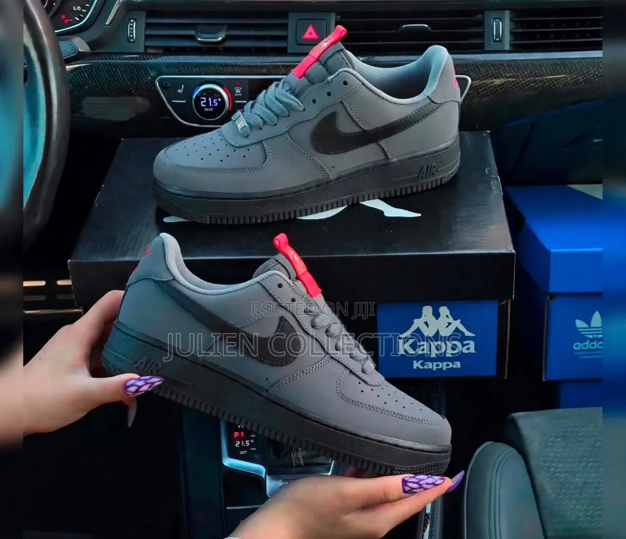 Nike Air Force OG Grey Black N Red