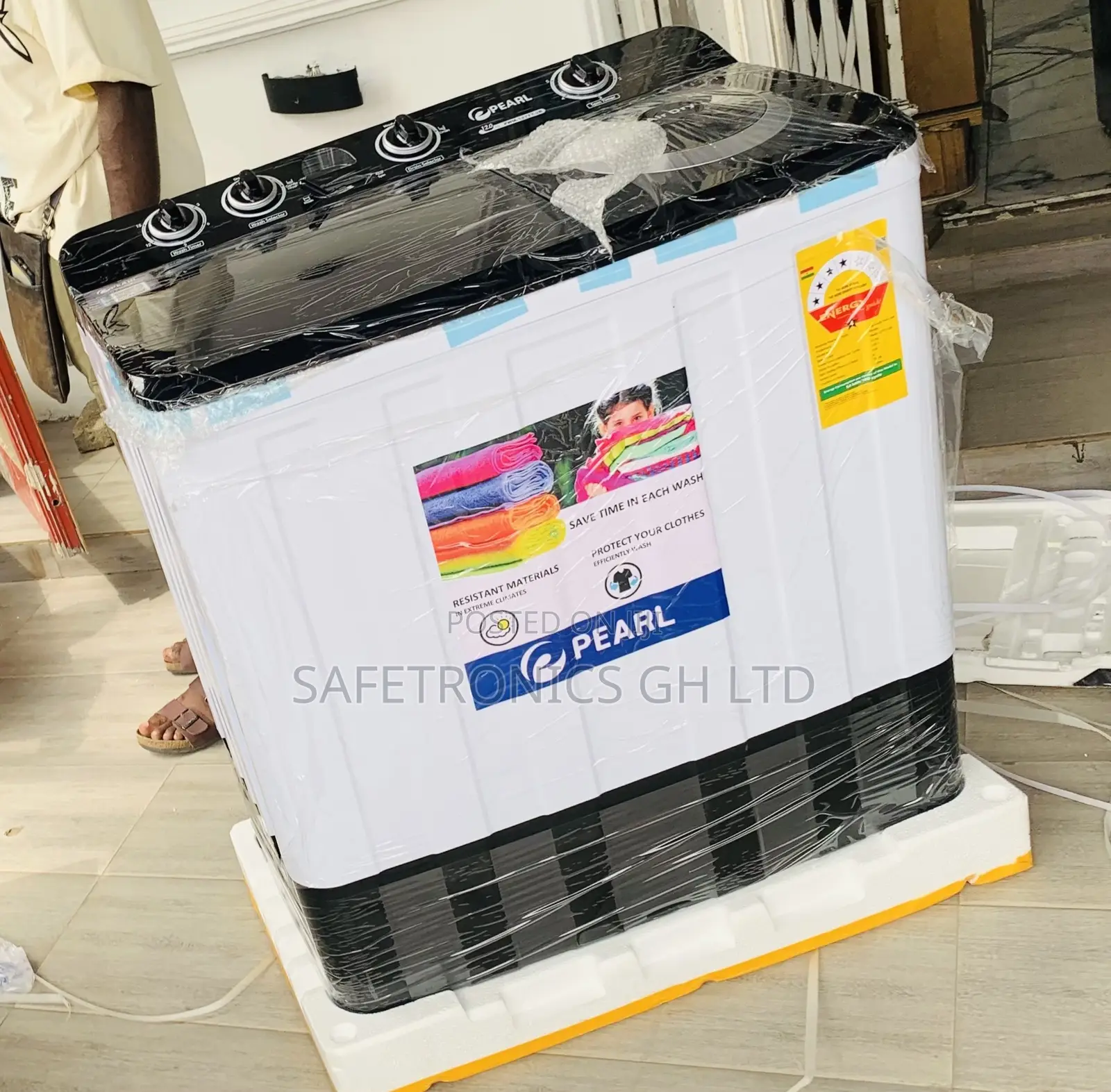 High Reliable Black 15kg Pearl WashingMachine