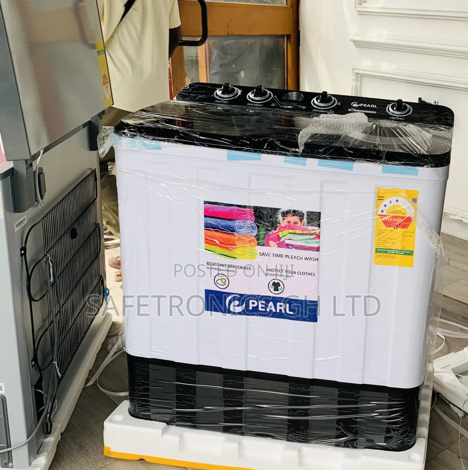 High Reliable Black 15kg Pearl WashingMachine