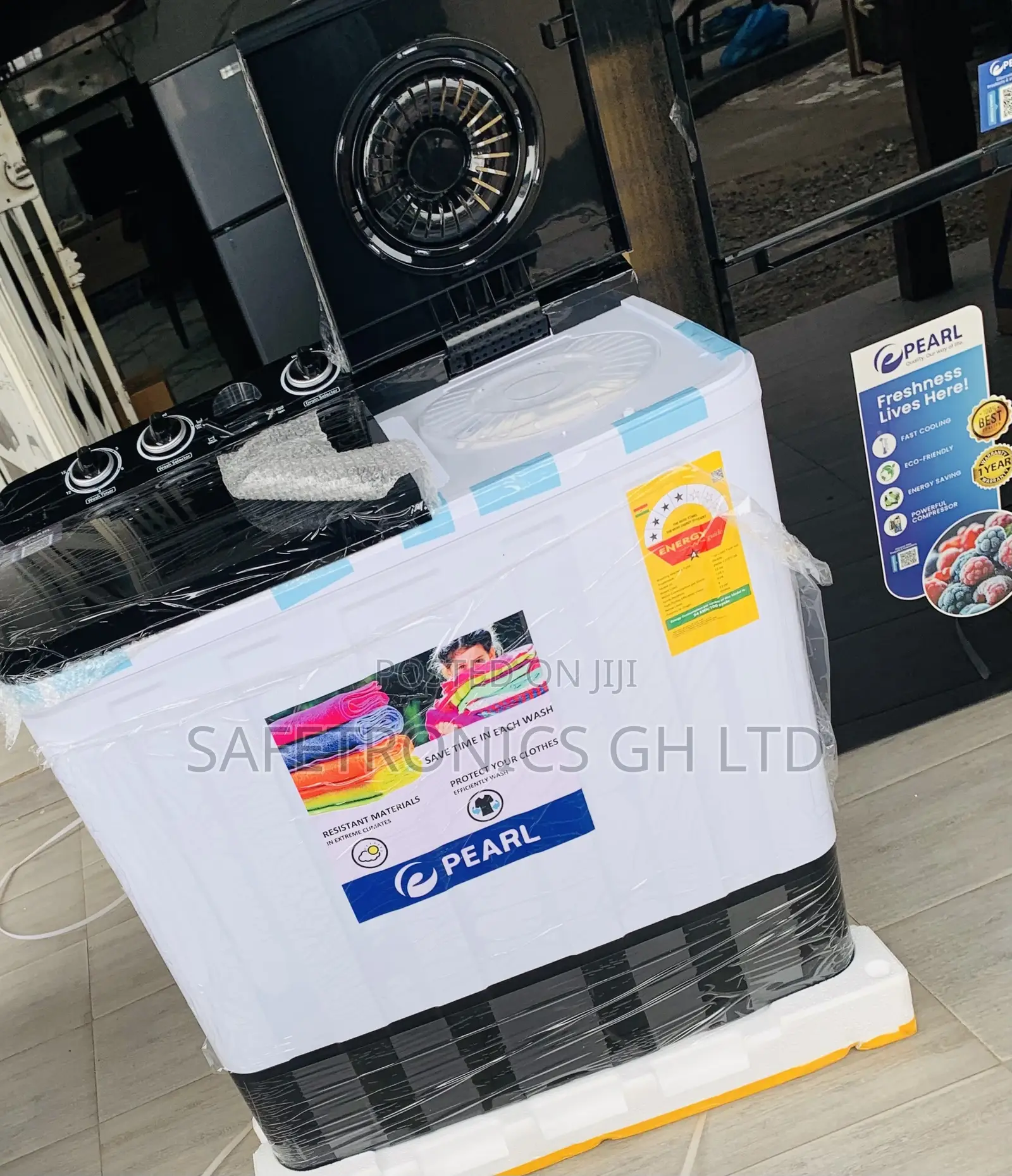 Kindly Check Pearl WashingMachine 15kg Black