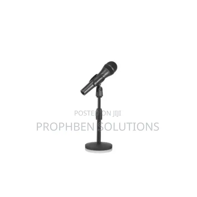Adjustable Metal Desktop Microphone Stand Only