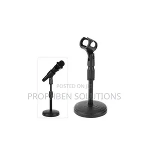 Adjustable Metal Desktop Microphone Stand Only