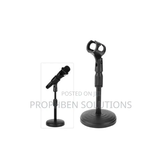 Adjustable Metal Desktop Microphone Stand Only