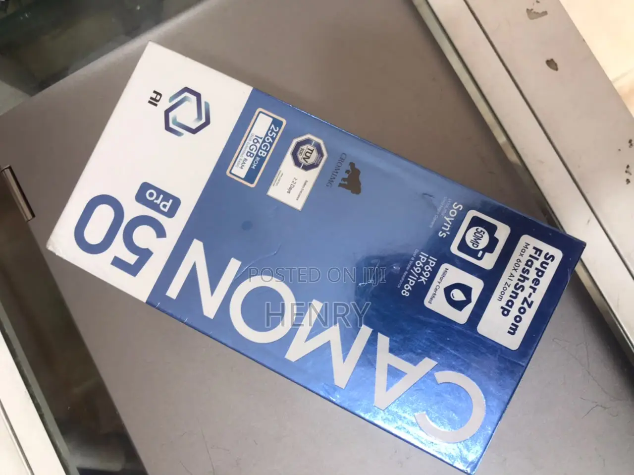 New Tecno Camon 50 Pro 256 GB Black