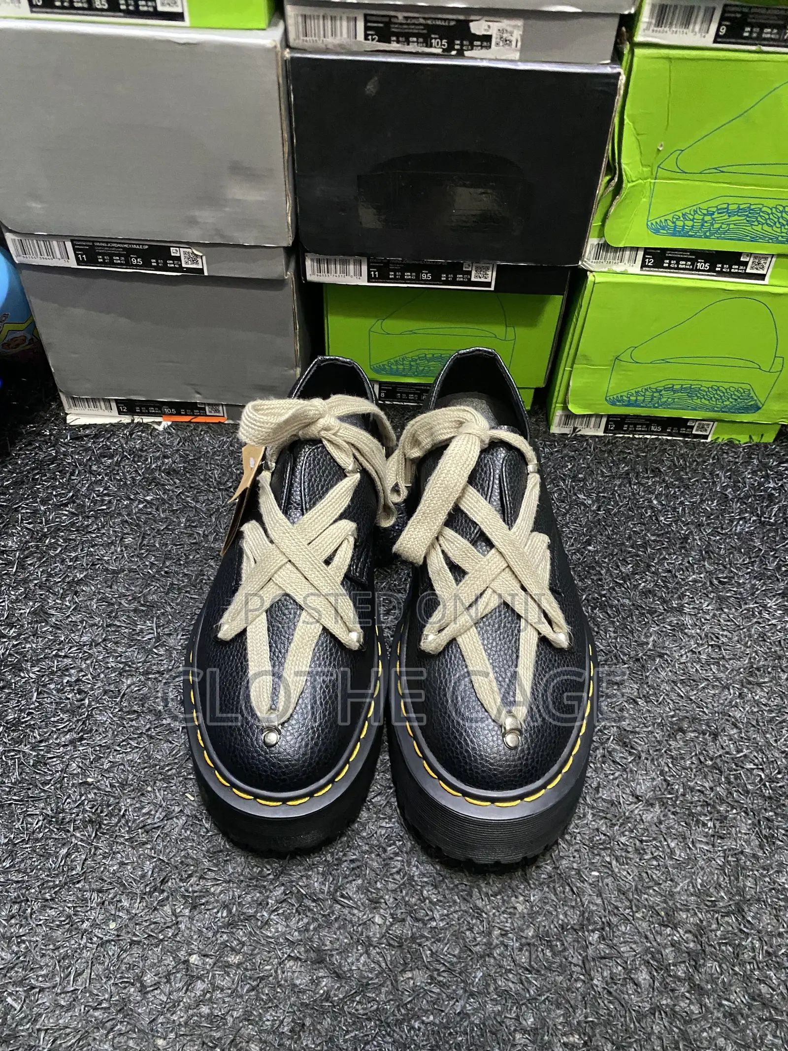 Dr. Martens X Rick Owens Low-Top Leather Shoe