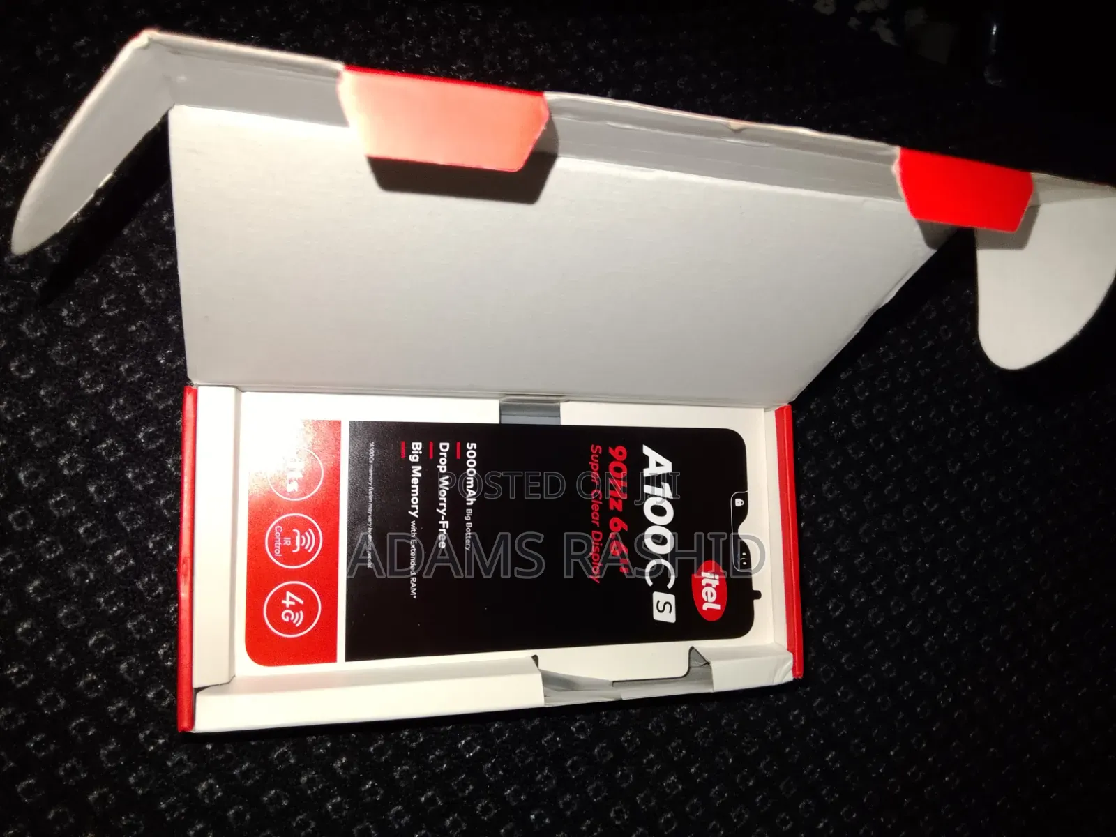New Itel A100C 64 GB Black