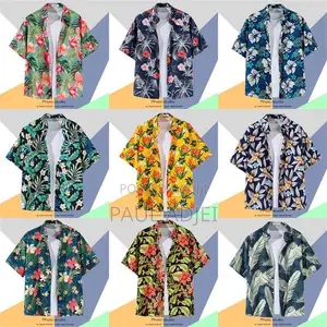 Hawaiian Vintage Floral Shirt - Beach Casual Short Sleeve