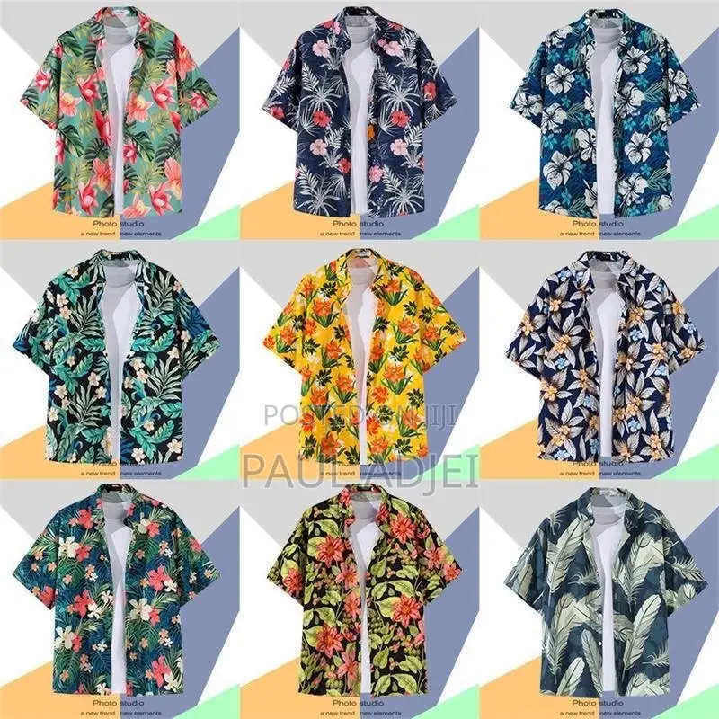 Hawaiian Vintage Floral Shirt - Beach Casual Short Sleeve