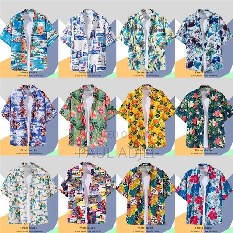 Hawaiian Vintage Floral Shirt - Beach Casual Short Sleeve