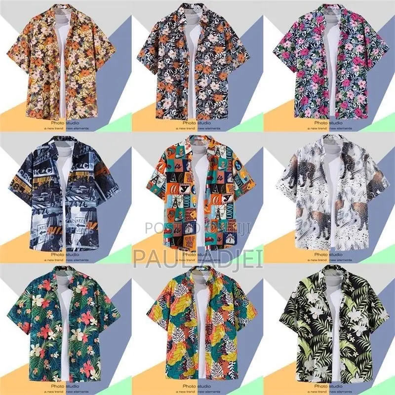 Hawaiian Vintage Floral Shirt - Beach Casual Short Sleeve