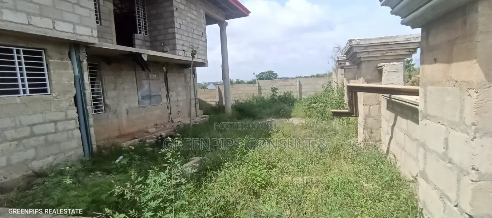 Uncompleted 5 Bedrooms Structure at Apromoase
