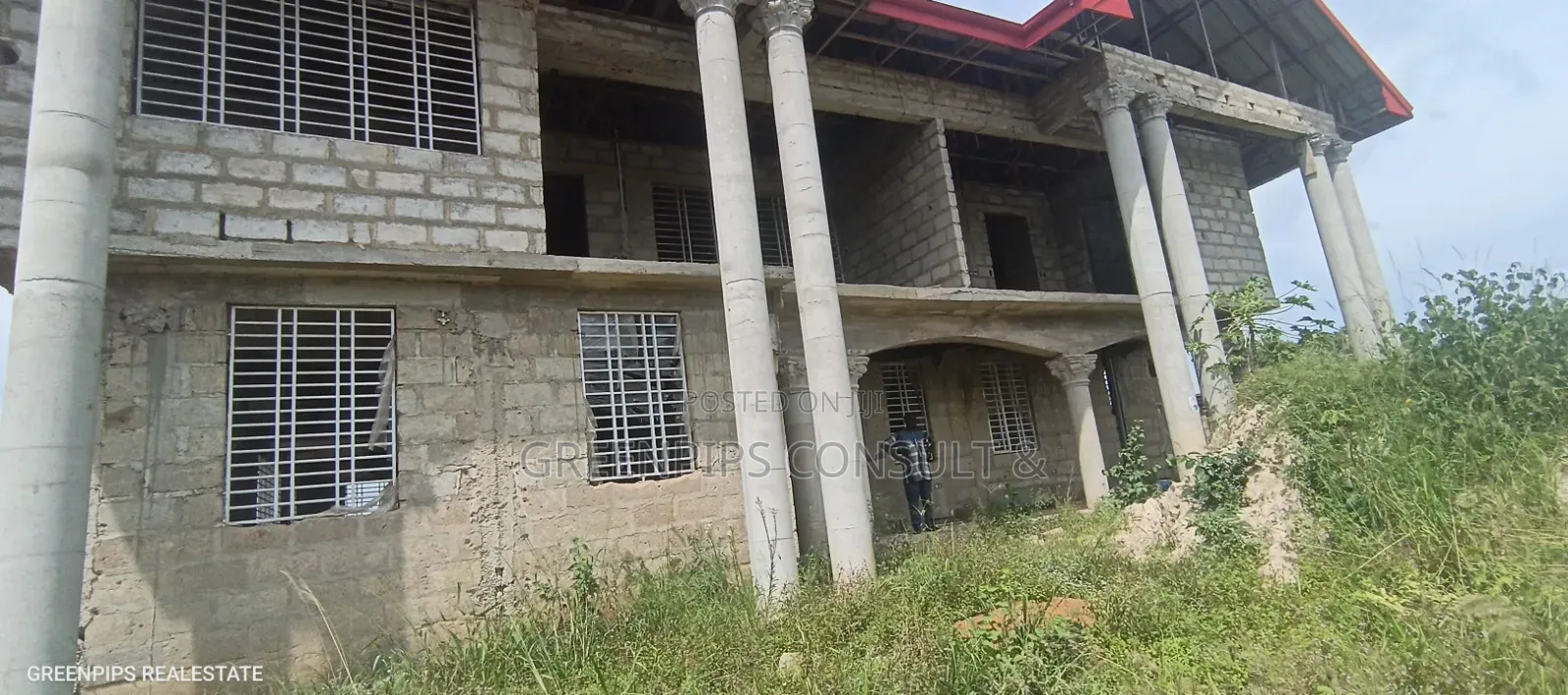 Uncompleted 5 Bedrooms Structure at Apromoase
