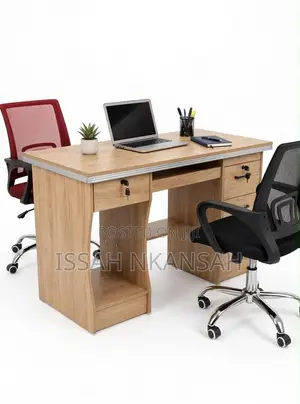 Table and 2 Office Chairs