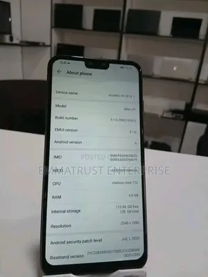 New Huawei Y9 2019 64 GB Black