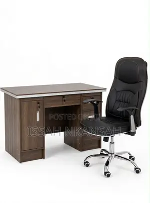 Leather Chair and 1.2m Table