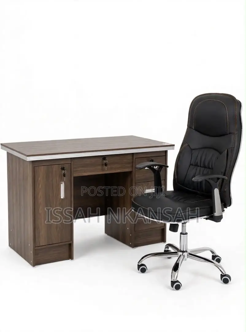 Leather Chair and 1.2m Table