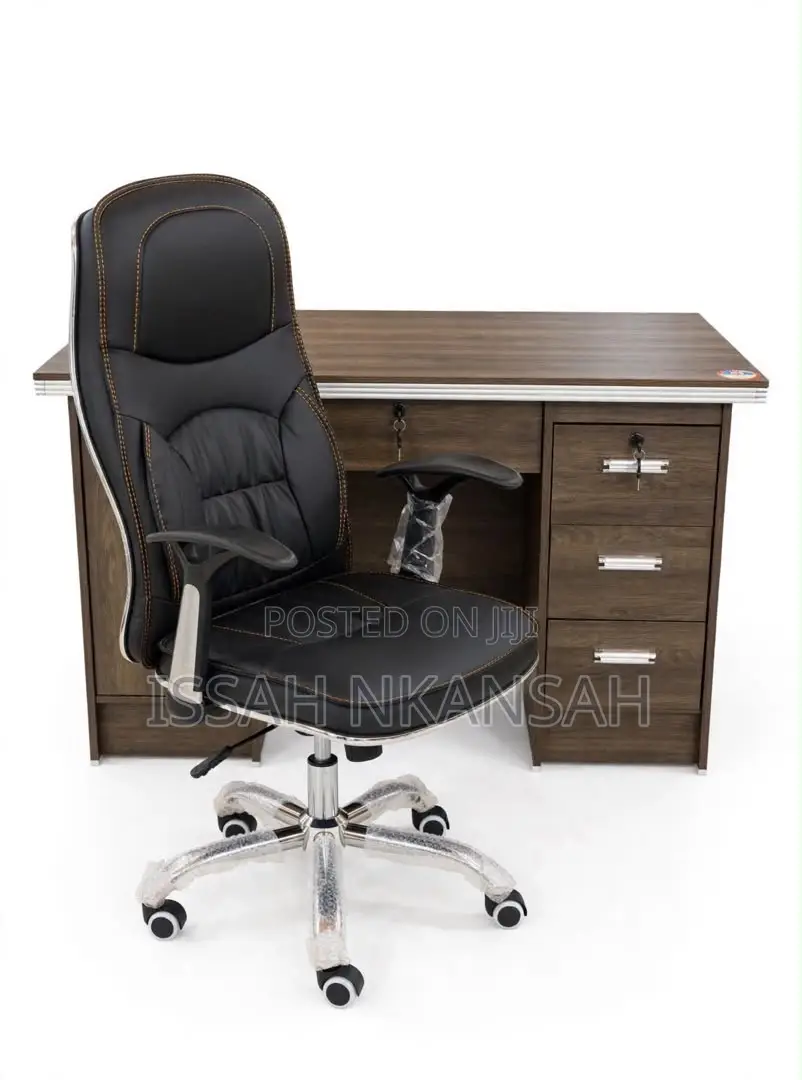 Leather Chair and 1.2m Table