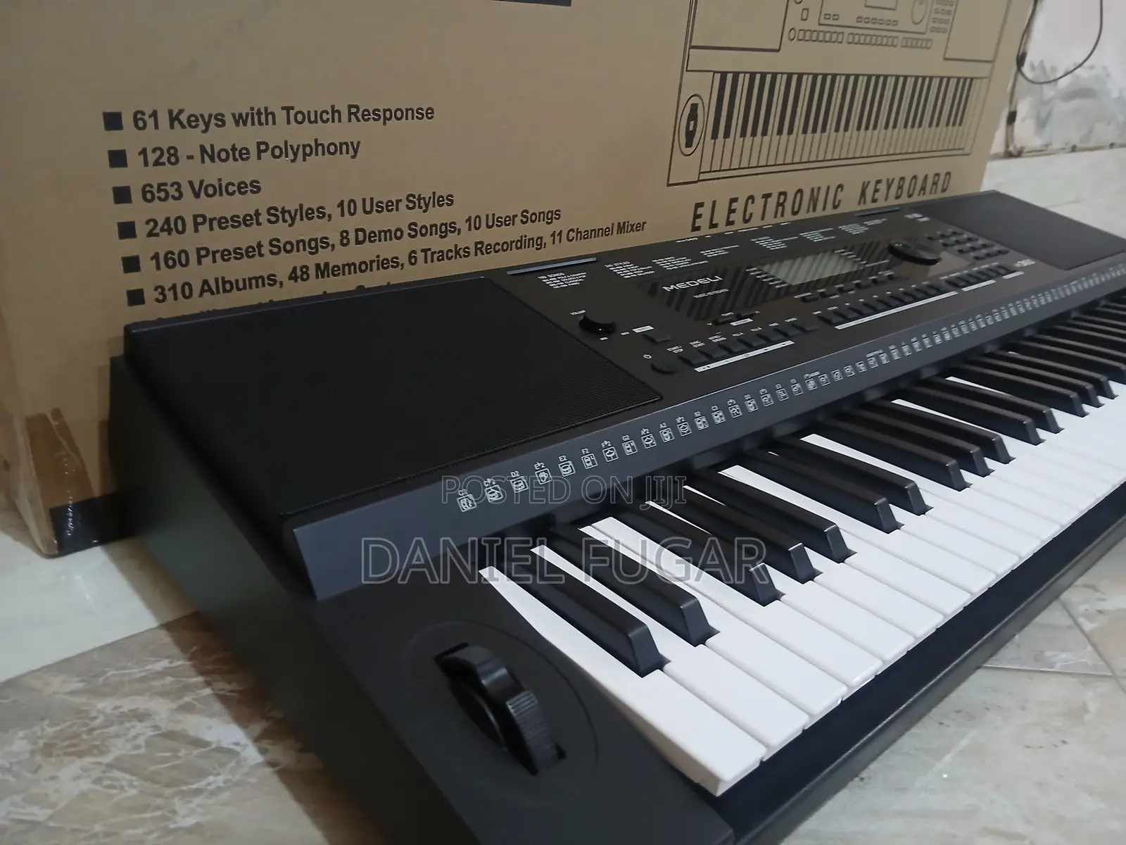 Medeli M361 Millenium Series 61-Keys Electronic Keyboard Slightly Used