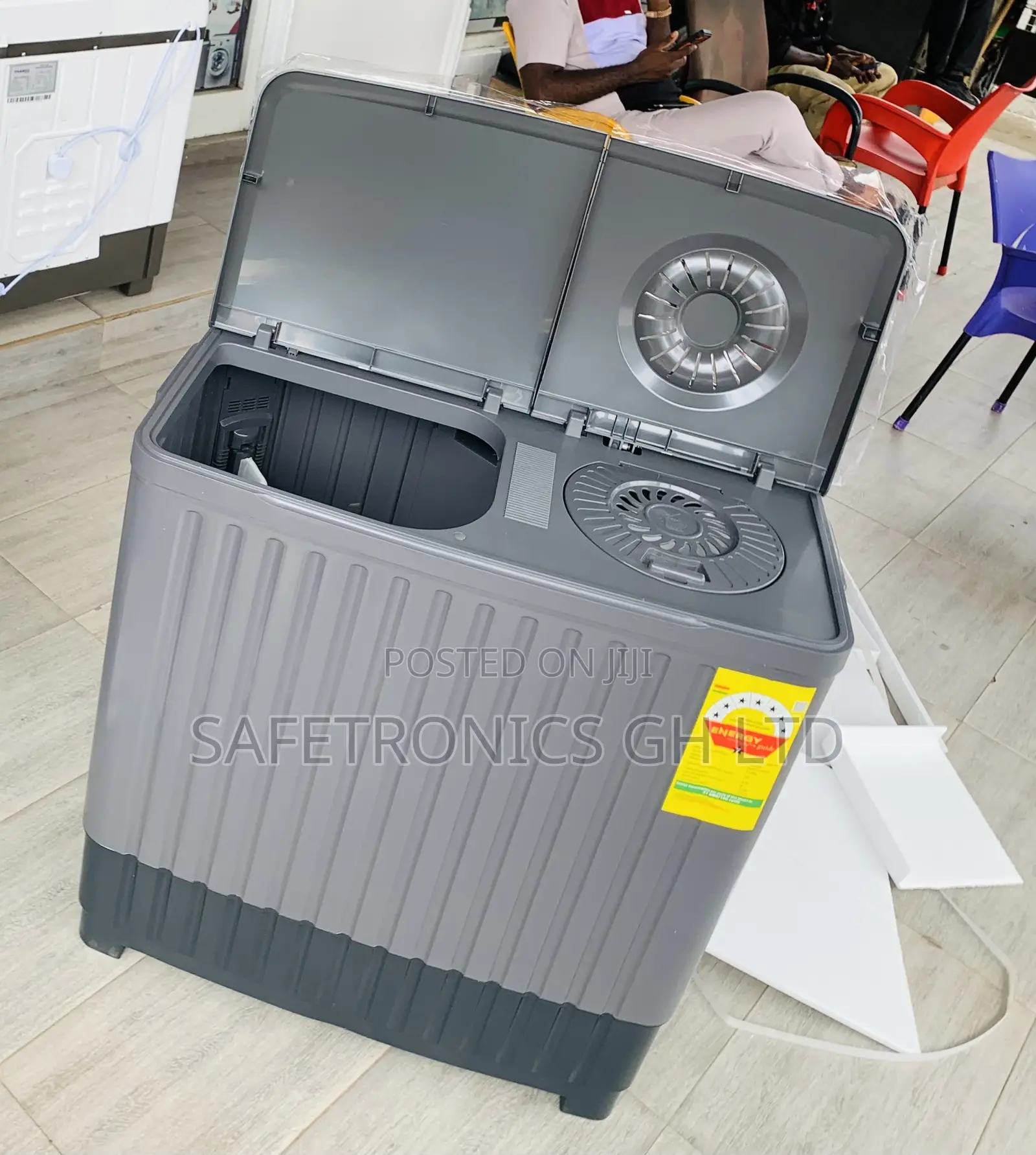 Get Super Powerful 11kg Nasco Grey WashingMachine