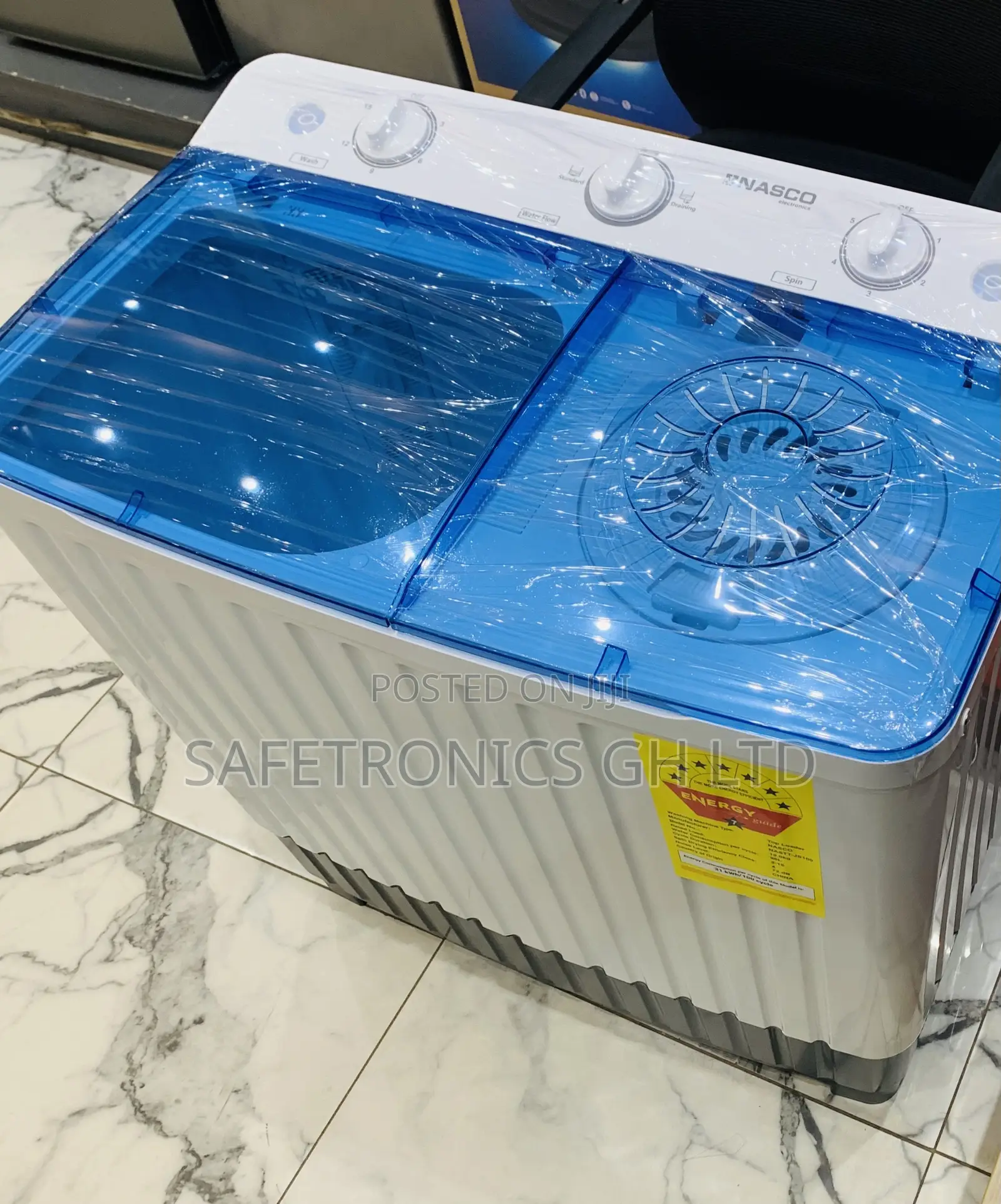 Energy Saving White 7kg Washing Machine Nasco