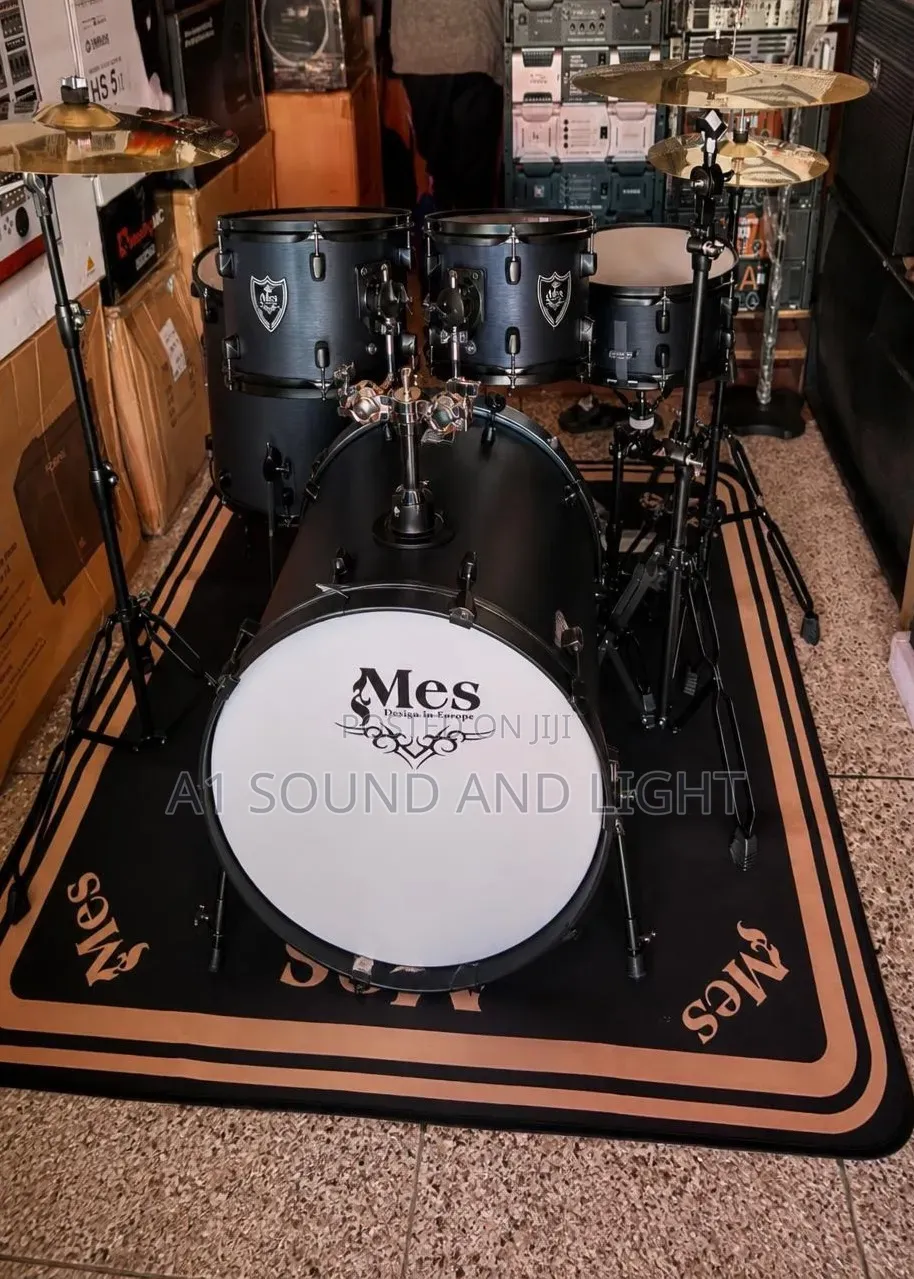 MES Black Edition 5pcs Complete Drum Set