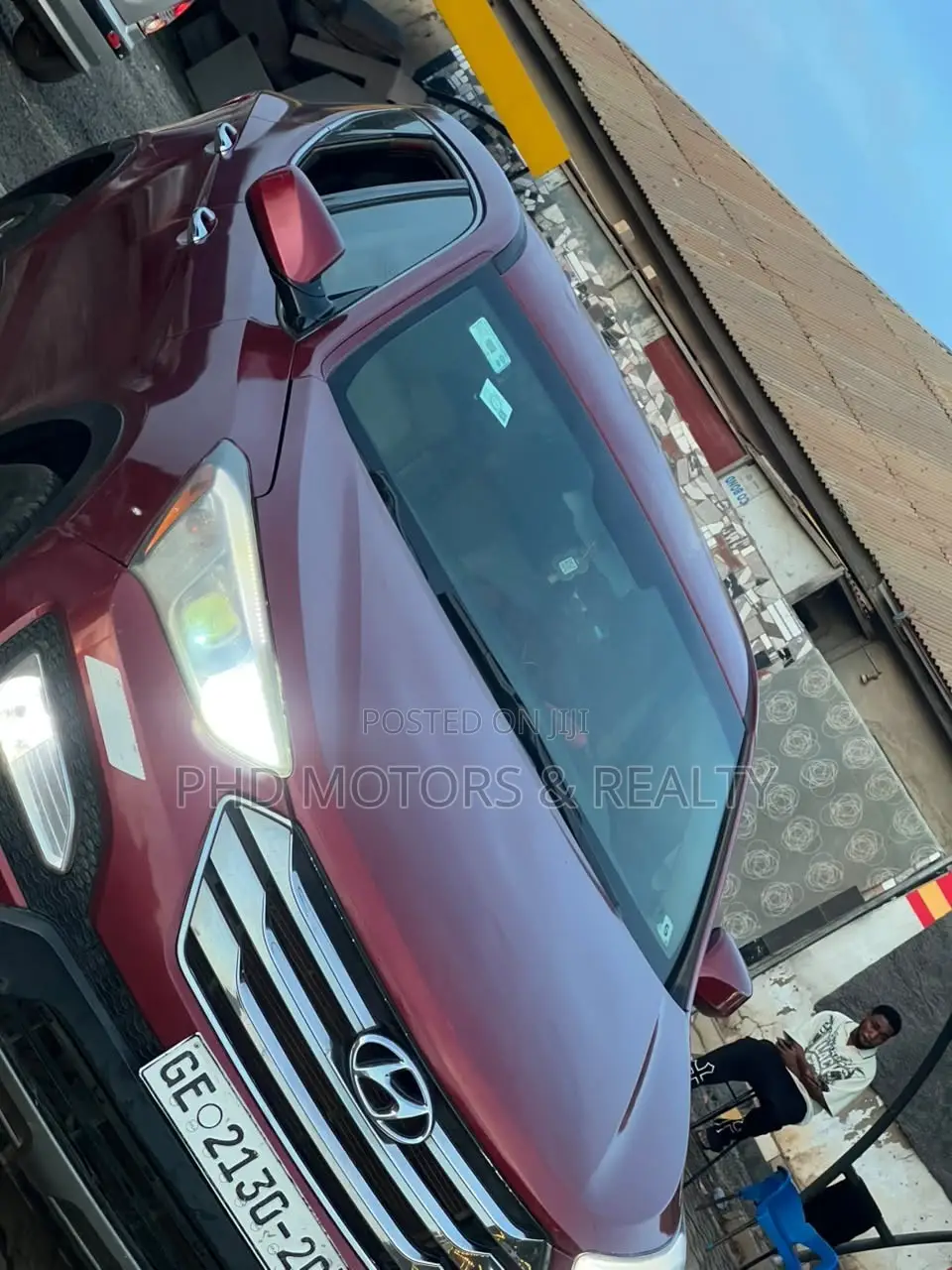 Hyundai Santa Fe GLS 4dr SUV AWD (3.3L 6cyl 6A) 2014 Red