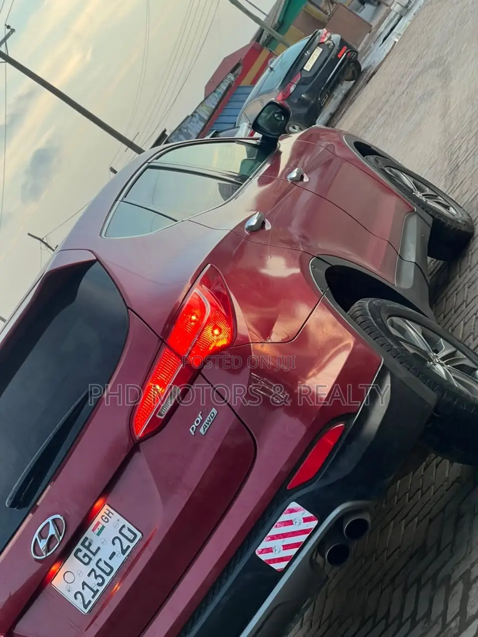 Hyundai Santa Fe GLS 4dr SUV AWD (3.3L 6cyl 6A) 2014 Red